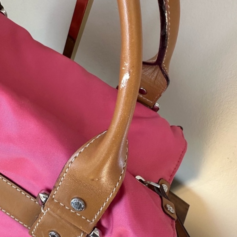 Kate Spade New York Leather Trim Nylon Top Handle Shoulder Bag - Picture 5 of 13